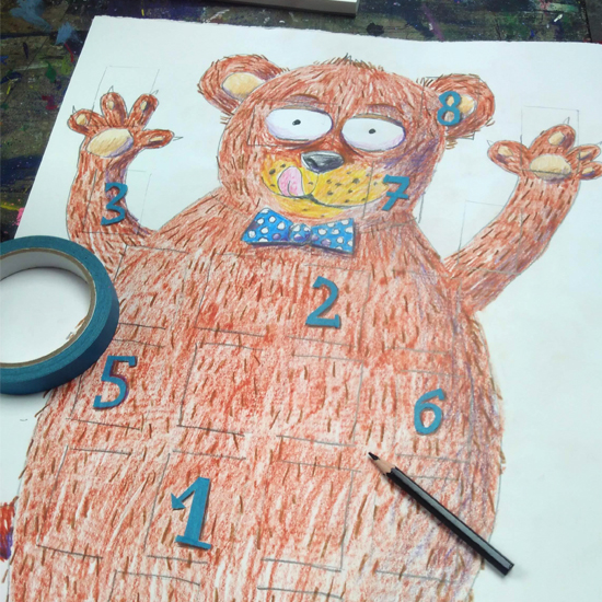 workshop Kinder Weihnachtskalender zeichnen